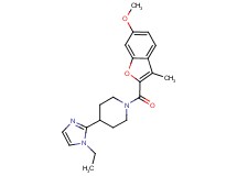4-(1-ethyl-1H-imidazol-2-yl)-1-[(6-methoxy-3-methyl-1-benzofuran-2-yl)carbonyl]piperidine