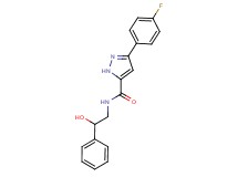3-(4-fluorophenyl)-N-(2-hydroxy-2-phenylethyl)-1H-pyrazole-5-carboxamide