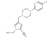 4-{[4-(5-chloro-2-pyridinyl)-1-piperazinyl]methyl}-1-ethyl-1H-pyrrole-2-carbonitrile