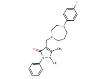 4-{[4-(4-fluorophenyl)-1,4-diazepan-1-yl]methyl}-1,5-dimethyl-2-phenyl-1,2-dihydro-3H-pyrazol-3-one