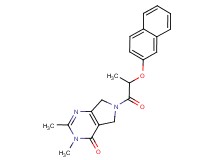 2,3-dimethyl-6-[2-(2-naphthyloxy)propanoyl]-3,5,6,7-tetrahydro-4H-pyrrolo[3,4-d]pyrimidin-4-one
