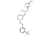 N-methyl-1-(3-methyl-1,2,4-oxadiazol-5-yl)-N-[(1-{2-[3-(trifluoromethyl)phenyl]ethyl}piperidin-3-yl)methyl]methanamine