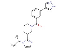 3-(1-isopropyl-1H-imidazol-2-yl)-1-[3-(1H-pyrazol-4-yl)benzoyl]piperidine