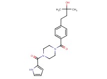 2-methyl-4-(4-{[4-(1H-pyrrol-2-ylcarbonyl)-1-piperazinyl]carbonyl}phenyl)-2-butanol