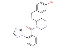 4-(2-{1-[2-(1H-1,2,4-triazol-1-yl)benzoyl]-2-piperidinyl}ethyl)phenol