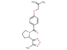 3-methyl-4-(1-{4-[(2-methylprop-2-en-1-yl)oxy]benzoyl}pyrrolidin-2-yl)-1,2,5-oxadiazole