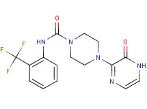 4-(3-oxo-3,4-dihydropyrazin-2-yl)-N-[2-(trifluoromethyl)phenyl]piperazine-1-carboxamide