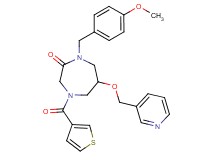 1-(4-methoxybenzyl)-6-(3-pyridinylmethoxy)-4-(3-thienylcarbonyl)-1,4-diazepan-2-one