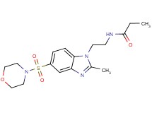 N-{2-[2-methyl-5-(morpholin-4-ylsulfonyl)-1H-benzimidazol-1-yl]ethyl}propanamide
