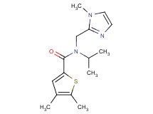 N-isopropyl-4,5-dimethyl-N-[(1-methyl-1H-imidazol-2-yl)methyl]thiophene-2-carboxamide
