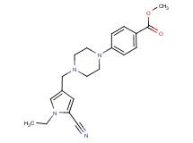 methyl 4-{4-[(5-cyano-1-ethyl-1H-pyrrol-3-yl)methyl]-1-piperazinyl}benzoate