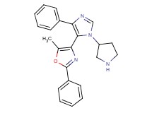 5-methyl-2-phenyl-4-[4-phenyl-1-(3-pyrrolidinyl)-1H-imidazol-5-yl]-1,3-oxazole hydrochloride