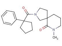 7-methyl-2-[(1-phenylcyclopentyl)carbonyl]-2,7-diazaspiro[4.5]decan-6-one