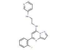 N-[5-(2-fluorophenyl)pyrazolo[1,5-a]pyrimidin-7-yl]-N'-3-pyridinyl-1,2-ethanediamine