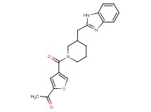 1-(4-{[3-(1H-benzimidazol-2-ylmethyl)-1-piperidinyl]carbonyl}-2-thienyl)ethanone
