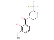 2-methoxy-6-{[2-(trifluoromethyl)morpholin-4-yl]carbonyl}phenol