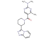 N,N,4-trimethyl-5-[(3-[1,2,4]triazolo[4,3-a]pyridin-3-yl-1-piperidinyl)carbonyl]-2-pyrimidinamine
