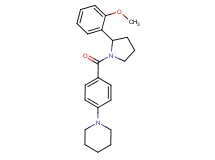 1-(4-{[2-(2-methoxyphenyl)pyrrolidin-1-yl]carbonyl}phenyl)piperidine