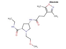 (4S)-4-{[3-(3,5-dimethylisoxazol-4-yl)propanoyl]amino}-N-ethyl-1-(2-methoxyethyl)-L-prolinamide
