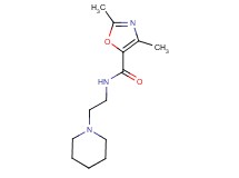 2,4-dimethyl-N-(2-piperidin-1-ylethyl)-1,3-oxazole-5-carboxamide