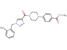 methyl 4-(4-{[1-(2-methylbenzyl)-1H-1,2,3-triazol-4-yl]carbonyl}-1-piperazinyl)benzoate