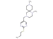 1,9-dimethyl-4-{[2-(propylthio)pyrimidin-5-yl]methyl}-1,4,9-triazaspiro[5.5]undecane