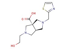 (3aR*,6aR*)-2-(2-hydroxyethyl)-5-(1,3-thiazol-2-ylmethyl)hexahydropyrrolo[3,4-c]pyrrole-3a(1H)-carboxylic acid