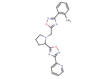 2-[5-(1-{[3-(2-methylphenyl)-1,2,4-oxadiazol-5-yl]methyl}pyrrolidin-2-yl)-1,2,4-oxadiazol-3-yl]pyridine