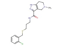 N-{3-[(2-chlorobenzyl)thio]propyl}-5-methyl-4,5,6,7-tetrahydro-1H-pyrazolo[4,3-c]pyridine-3-carboxamide