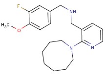 1-[2-(1-azocanyl)-3-pyridinyl]-N-(3-fluoro-4-methoxybenzyl)methanamine