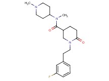 1-[2-(3-fluorophenyl)ethyl]-N-methyl-N-(1-methyl-4-piperidinyl)-6-oxo-3-piperidinecarboxamide