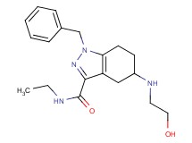 1-benzyl-N-ethyl-5-[(2-hydroxyethyl)amino]-4,5,6,7-tetrahydro-1H-indazole-3-carboxamide