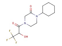 1-cyclohexyl-4-(3,3,3-trifluoro-2-hydroxypropanoyl)piperazin-2-one