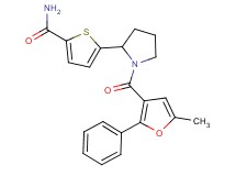 5-[1-(5-methyl-2-phenyl-3-furoyl)-2-pyrrolidinyl]-2-thiophenecarboxamide