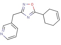 3-{[5-(3-cyclohexen-1-yl)-1,2,4-oxadiazol-3-yl]methyl}pyridine trifluoroacetate