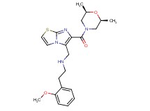 N-[(6-{[(2R*,6S*)-2,6-dimethyl-4-morpholinyl]carbonyl}imidazo[2,1-b][1,3]thiazol-5-yl)methyl]-2-(2-methoxyphenyl)ethanamine