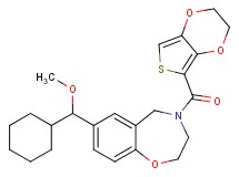 7-[cyclohexyl(methoxy)methyl]-4-(2,3-dihydrothieno[3,4-b][1,4]dioxin-5-ylcarbonyl)-2,3,4,5-tetrahydro-1,4-benzoxazepine