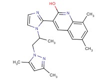 3-{1-[2-(3,5-dimethyl-1H-pyrazol-1-yl)-1-methylethyl]-1H-imidazol-2-yl}-6,8-dimethyl-2-quinolinol
