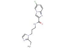 6-chloro-N-[3-(2-ethyl-1H-imidazol-1-yl)propyl]imidazo[1,2-a]pyridine-2-carboxamide