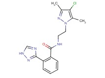 N-[2-(4-chloro-3,5-dimethyl-1H-pyrazol-1-yl)ethyl]-2-(1H-1,2,4-triazol-3-yl)benzamide