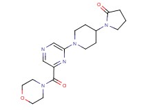 1-{1-[6-(morpholin-4-ylcarbonyl)pyrazin-2-yl]piperidin-4-yl}pyrrolidin-2-one