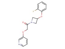 3-{2-[3-(2-fluorophenoxy)azetidin-1-yl]-2-oxoethoxy}pyridine