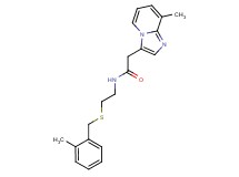 N-{2-[(2-methylbenzyl)thio]ethyl}-2-(8-methylimidazo[1,2-a]pyridin-3-yl)acetamide