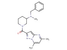 N-benzyl-1-[(5,7-dimethylpyrazolo[1,5-a]pyrimidin-2-yl)carbonyl]-N-methyl-3-piperidinamine