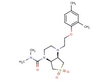 (4aR*,7aS*)-4-[2-(2,4-dimethylphenoxy)ethyl]-N,N-dimethylhexahydrothieno[3,4-b]pyrazine-1(2H)-carboxamide 6,6-dioxide