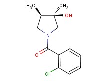 (3R*,4R*)-1-(2-chlorobenzoyl)-3,4-dimethyl-3-pyrrolidinol