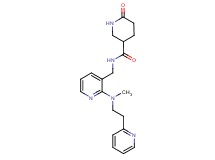 N-({2-[methyl(2-pyridin-2-ylethyl)amino]pyridin-3-yl}methyl)-6-oxopiperidine-3-carboxamide