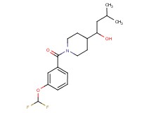 1-{1-[3-(difluoromethoxy)benzoyl]-4-piperidinyl}-3-methyl-1-butanol