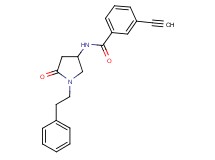 3-ethynyl-N-[5-oxo-1-(2-phenylethyl)-3-pyrrolidinyl]benzamide