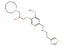 1-(1-azocanyl)-3-[2-methoxy-4-({[2-(1,3-thiazol-4-yl)ethyl]amino}methyl)phenoxy]-2-propanol